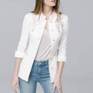WHBM White Field Jacket